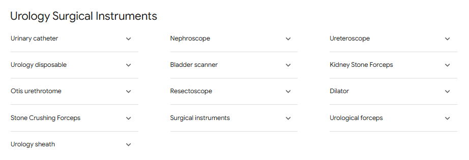 Urology Surgical instruments 3